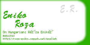 eniko roza business card